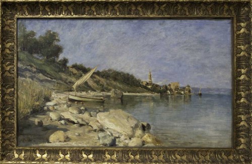 Louis APPIAN (1862-1896), Large Marine painting  - Paintings & Drawings Style Napoléon III