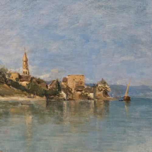 Tableaux et dessins Tableaux XIXe siècle - Louis Appian (1862-1896), Grande Marine (1885, probablement proche de Martigues)