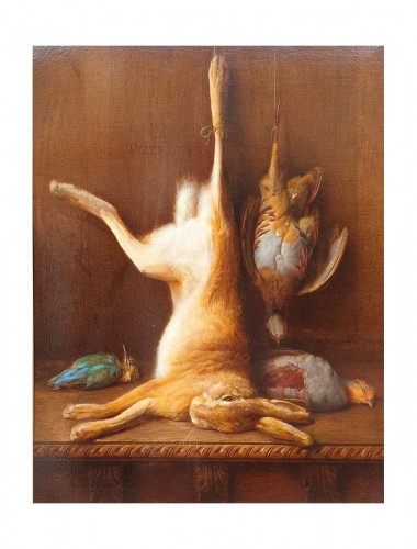 Jean-Claude PIZZETTY dit Claudius PIZZETTA, Nature morte au lapin