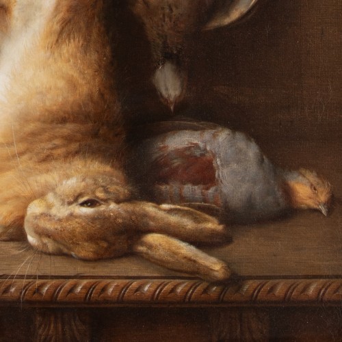 Jean-Claude PIZZETTY (1832 – 1894), Hunting Trophy with Hare - Napoléon III