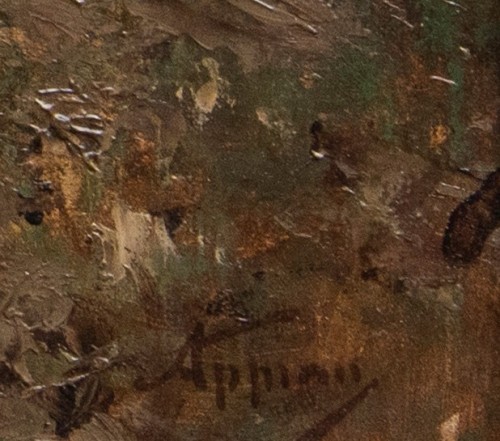 Adolphe Appian (1818-1998), Clairière avec rochers - Tableaux et dessins Style Napoléon III