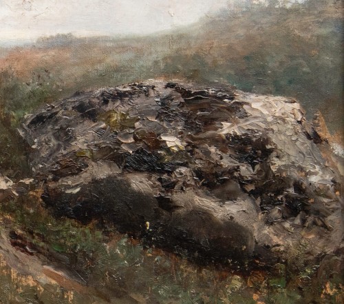 XIXe siècle - Adolphe Appian (1818-1998), Clairière avec rochers