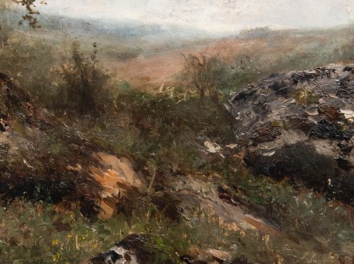 Adolphe Appian (1818-1998), Clairière avec rochers - Napoléon III
