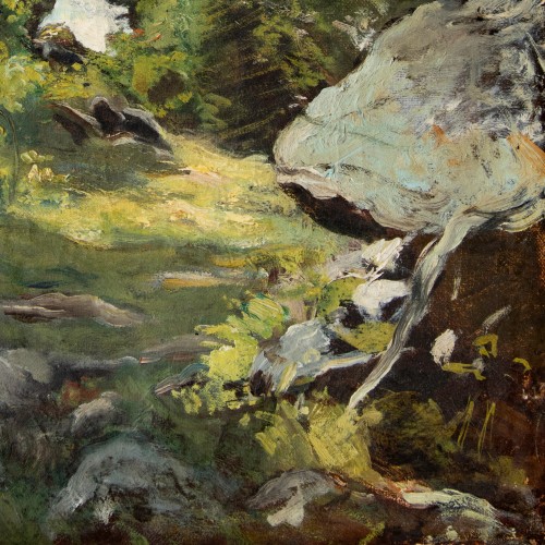 Jean Seignemartin (1848-1875) - Lumière dans un sous-bois - Napoléon III