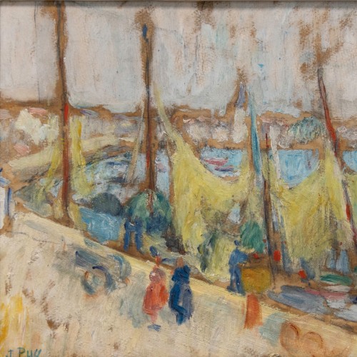 20th century - Jean Puy (1876–1960), Voiliers au port des Sables d&#039;Olonne