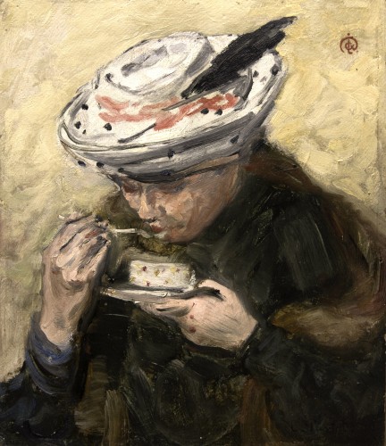 Louis-Claude PAVIOT (1872 – 1943) - Femme à la tasse