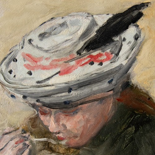 XXe siècle - Louis-Claude Paviot (1872 – 1943) - Femme à la tasse