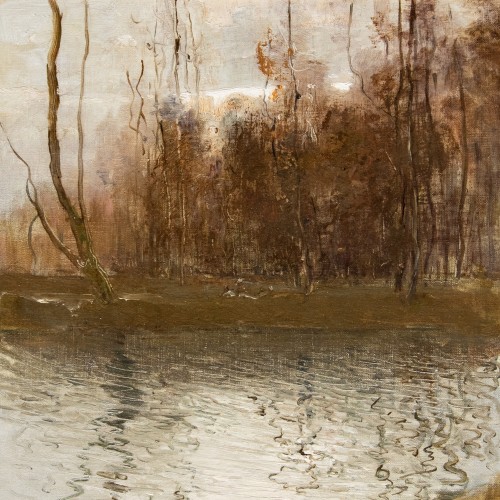 Paintings & Drawings  - GIRIN David (Lyon, 1848 – id., 1917), Twilight On The Pond 