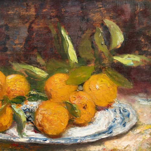 XIXe siècle - Jacques MARTIN (1844 - 1919) Nature morte aux oranges