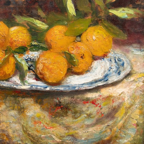 Jacques MARTIN (1844 - 1919) Nature morte aux oranges - Napoléon III