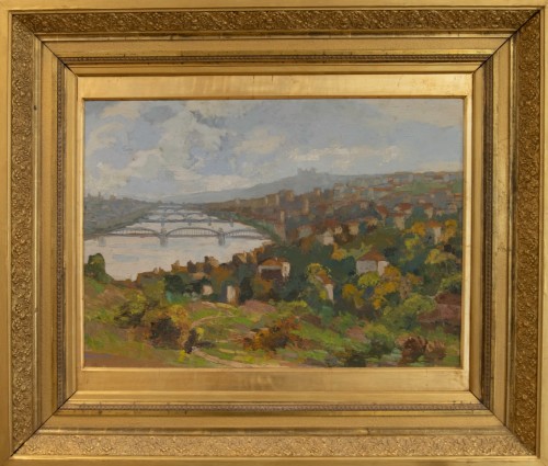 Eugène BROUILLARD (1870 -1950), View of Lyon from Caluire 