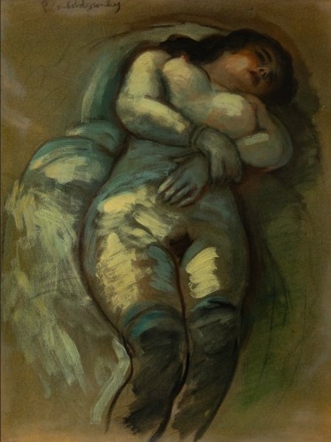 Pierre COMBET-DESCOMBES (1885 - 1966) - Laying nude 