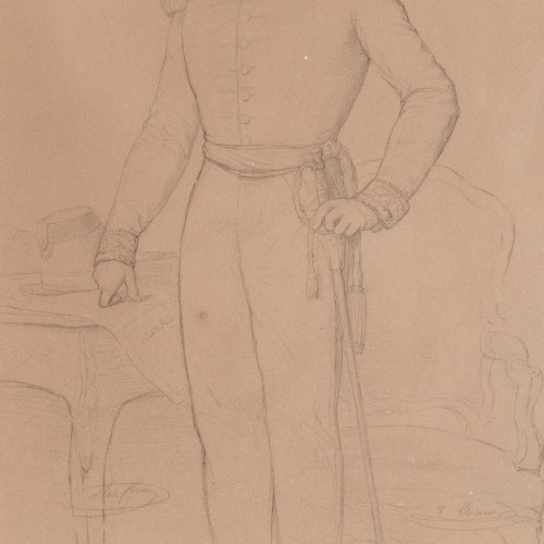 Sébastien CORNU (1804 -1870) - Portrait du général Charon - Tomaselli Collection