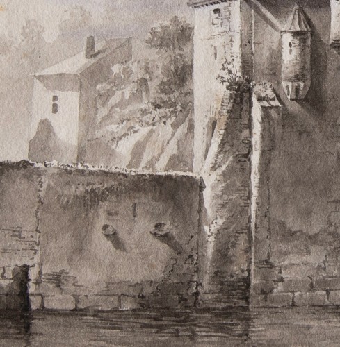 Jean-Jacques DE BOISSIEU (1736-1810) - Les Abords du château de Pierre Scize - Napoléon III