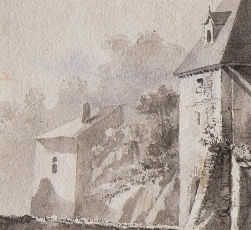 Antiquités - Jean-Jacques DE BOISSIEU (1736-1810) - Les Abords du château de Pierre Scize