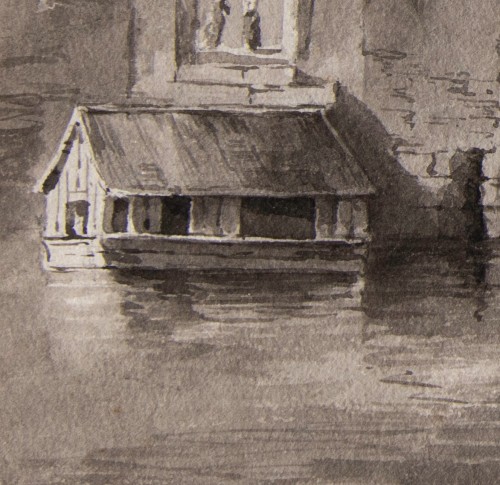 Antiquités - Jean-Jacques DE BOISSIEU (1736-1810) - Les Abords du château de Pierre Scize