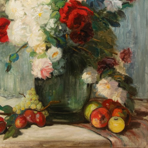 Jacques Martin (1844 - 1919) - Fleurs et fruits - Tomaselli Collection