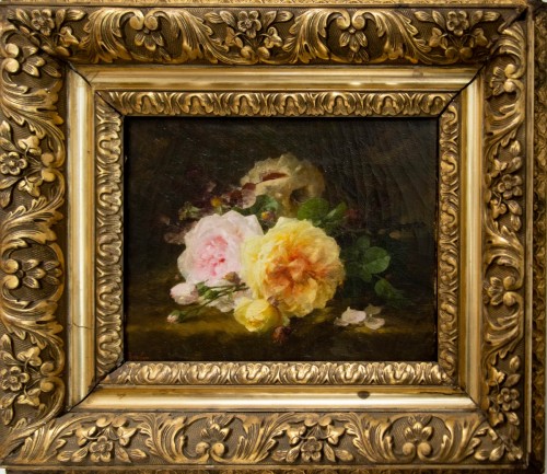 Tableaux et dessins Tableaux XIXe siècle - André Perrachon (1828 -1908) - Jeté de fleurs
