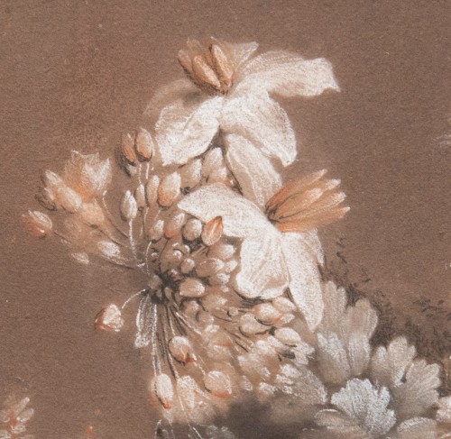 Paintings & Drawings  - Antoine BERJON (1754-1843) - Flowers 