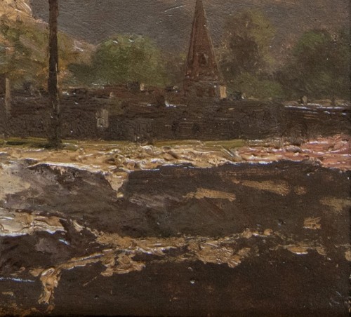 Antiquités - Antoine Ponthus-Cinier (1812 -1885)  - View of Crémieu