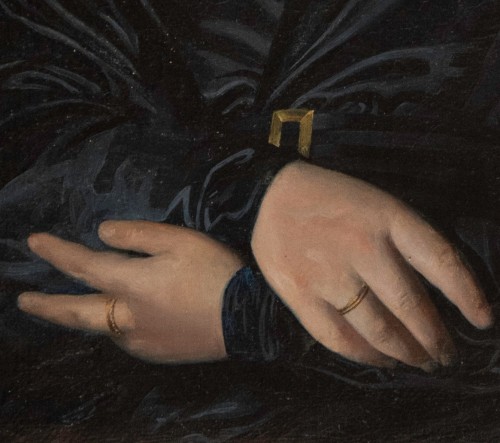 Tableaux et dessins Tableaux XIXe siècle - Auguste Flandrin (1804 - 1842),Portrait de Madame Chastel (1834)