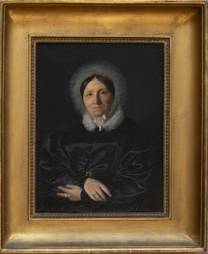 Antiquités - Auguste Flandrin (1804 - 1842),Portrait de Madame Chastel (1834)