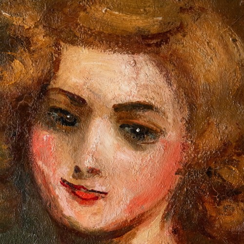 XXe siècle - Émilie Charmy (1877 - 1974), Portrait de jeune femme