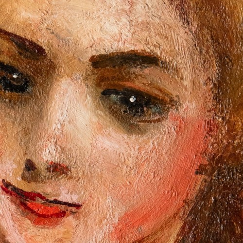 Émilie Charmy (1877 - 1974), Portrait de jeune femme - Art nouveau
