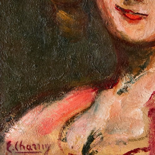 Art nouveau - Émilie Charmy (1877 - 1974), Portrait de jeune femme