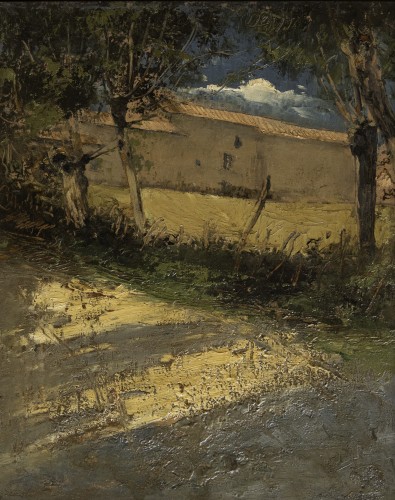 David Eugène GIRIN (1848 - 1917) - Paysage avec maison