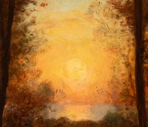 Tableaux et dessins Tableaux XIXe siècle - Félix François Georges Philibert Ziem, Crépuscule