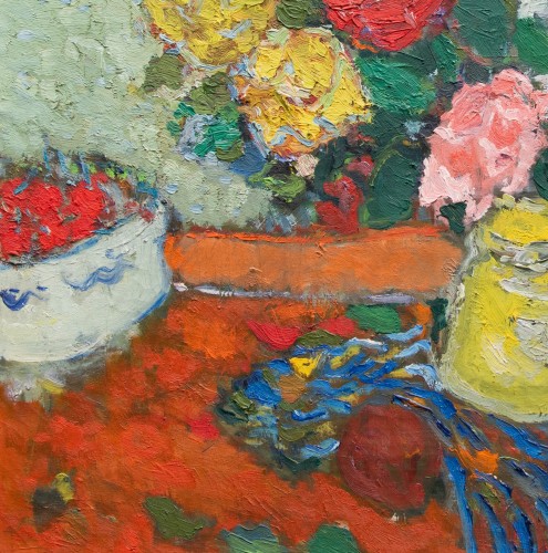Antiquités - Jean Fusaro (1925) Bouquet de roses