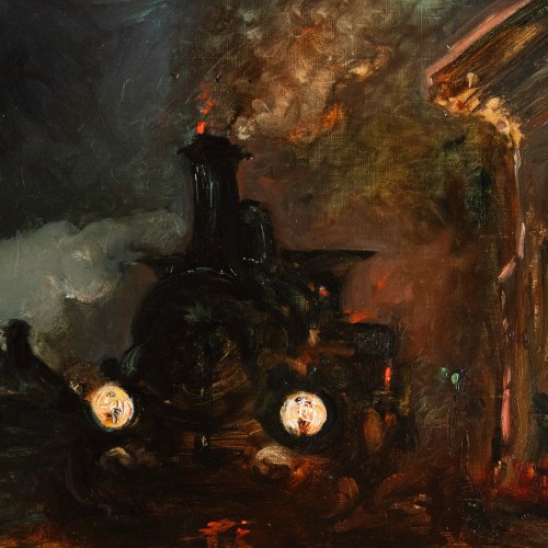 Paintings & Drawings  - Louis Beysson (1856 - 1912) Locomotive At The Station Lyon-mouche
