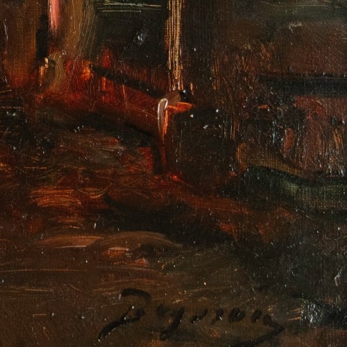 Louis Beysson (1856 - 1912) Locomotive At The Station Lyon-mouche - Napoléon III