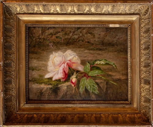 Simon SAINT-JEAN (1808–1860), A Forgotten Rose - Paintings & Drawings Style Restauration - Charles X