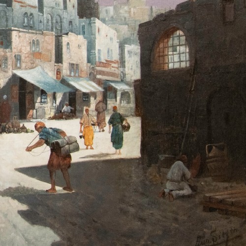 Paintings & Drawings  - August VON SIEGEN (1850–1910), Gate of an Eastern City