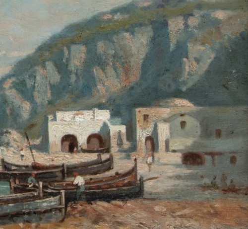 Antoine Ponthus-cinier (1812-1885), The Rock Seen From The Beach Of Capri ( - 