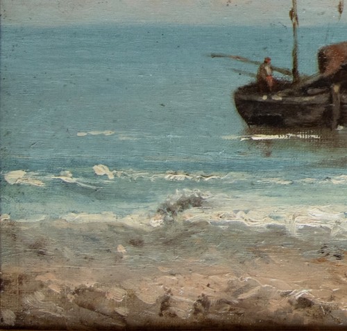Napoléon III - Antoine Ponthus-cinier (1812-1885), The Rock Seen From The Beach Of Capri (