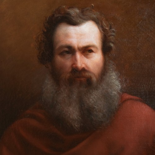 Claude-Baptiste Tailleur (1823-1891), Portrait d'un artiste peintre (1861) - Tableaux et dessins Style Napoléon III
