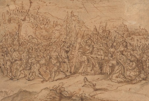 The Carrying of the Cross, attributed to Jan Luyken (1649–1712)