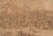 Le Portement de Croix, attribué à Jan Luyken (1649-1712)