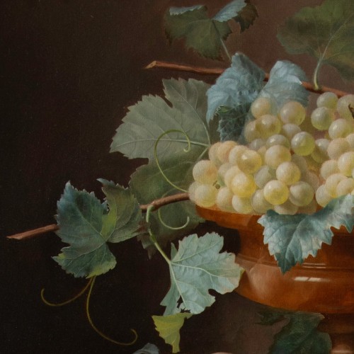 Antiquités - Jean-louis Bonthoux (1828-1875) Still Life With Pomegranate, Peaches,...