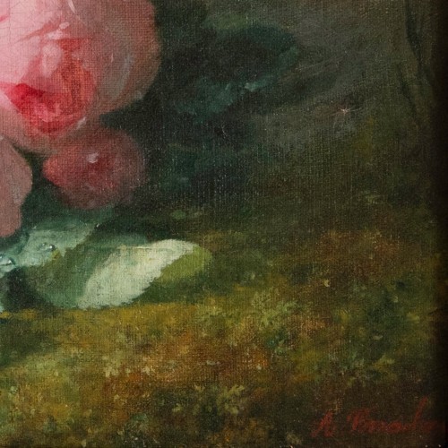 André Perrachon (1828 - 1908), Scattering Of Roses  - 
