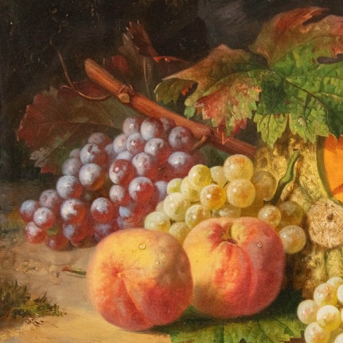 Paintings & Drawings  - Anthelme Eugène Grobon (1820 - 1878), Still Life With Fruits 