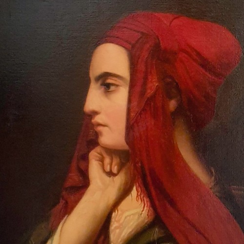 Tableaux et dessins Tableaux XIXe siècle - Claude Bonnefond (1796–1860) — Portrait d'une jeune Grecque d’Ischia