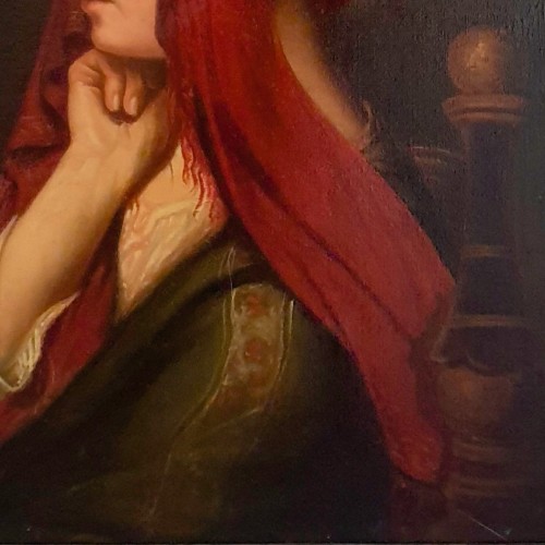 Claude Bonnefond (1796–1860) — Portrait d'une jeune Grecque d’Ischia - Tomaselli Collection