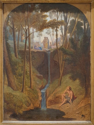 Théodore Caruelle d'Aligny (1798–1871), Les Muses ou la Fontaine de l'Hélicon