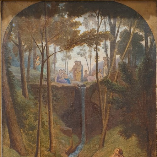 Paintings & Drawings  - Théodore Caruelle d&#039;Aligny (1798–1871), Les Muses ou la Fontaine de l&#039;Hélicon