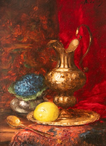Antoine Vollon (1833–1900), Pair of still lifes with oranges and lemons