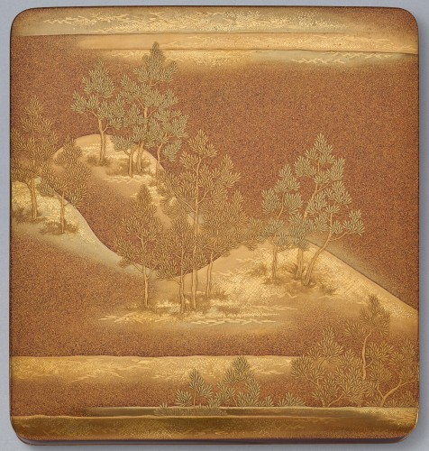 19th century - Japanese set of a writing table (bundai) and writing box (suzuri) 
